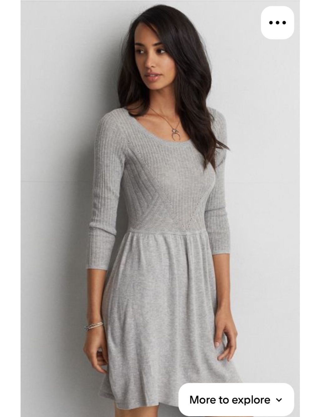 AEO Textured Fit & Flare